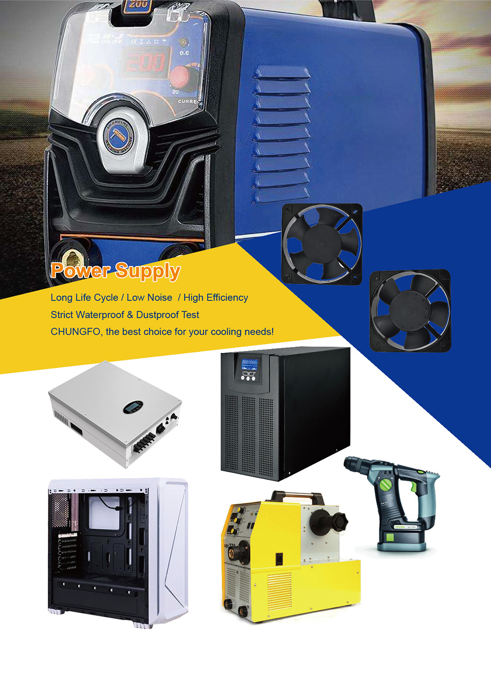 dc axial cooling fan manufacturer