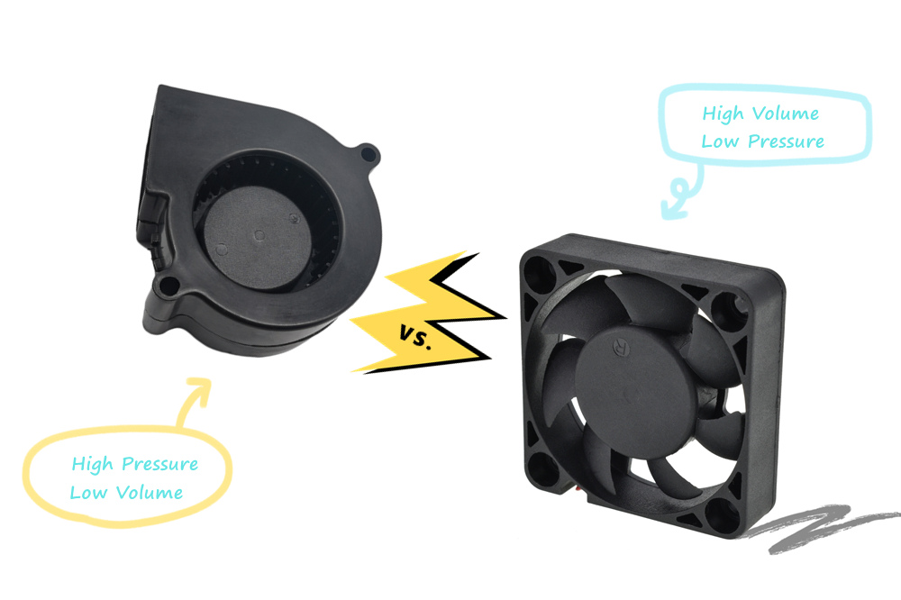 High Pressure Centrifugal Blower VS. High Volume Axial Fan