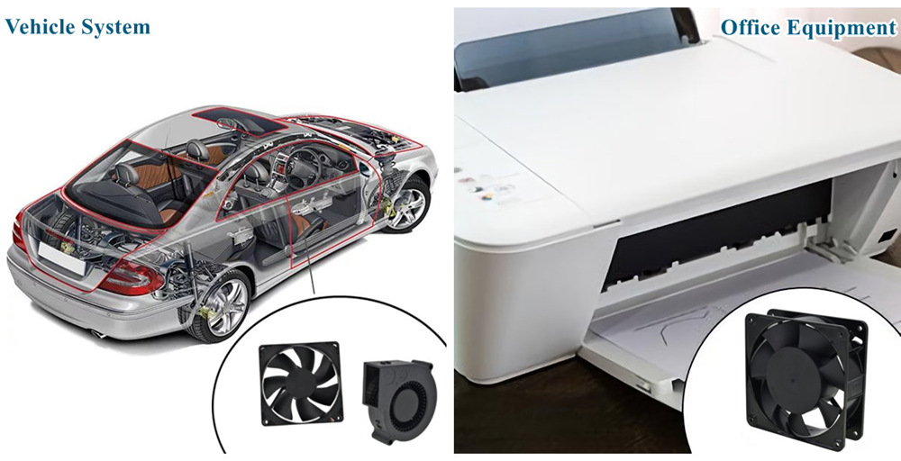 cooling fan for electronic equipment