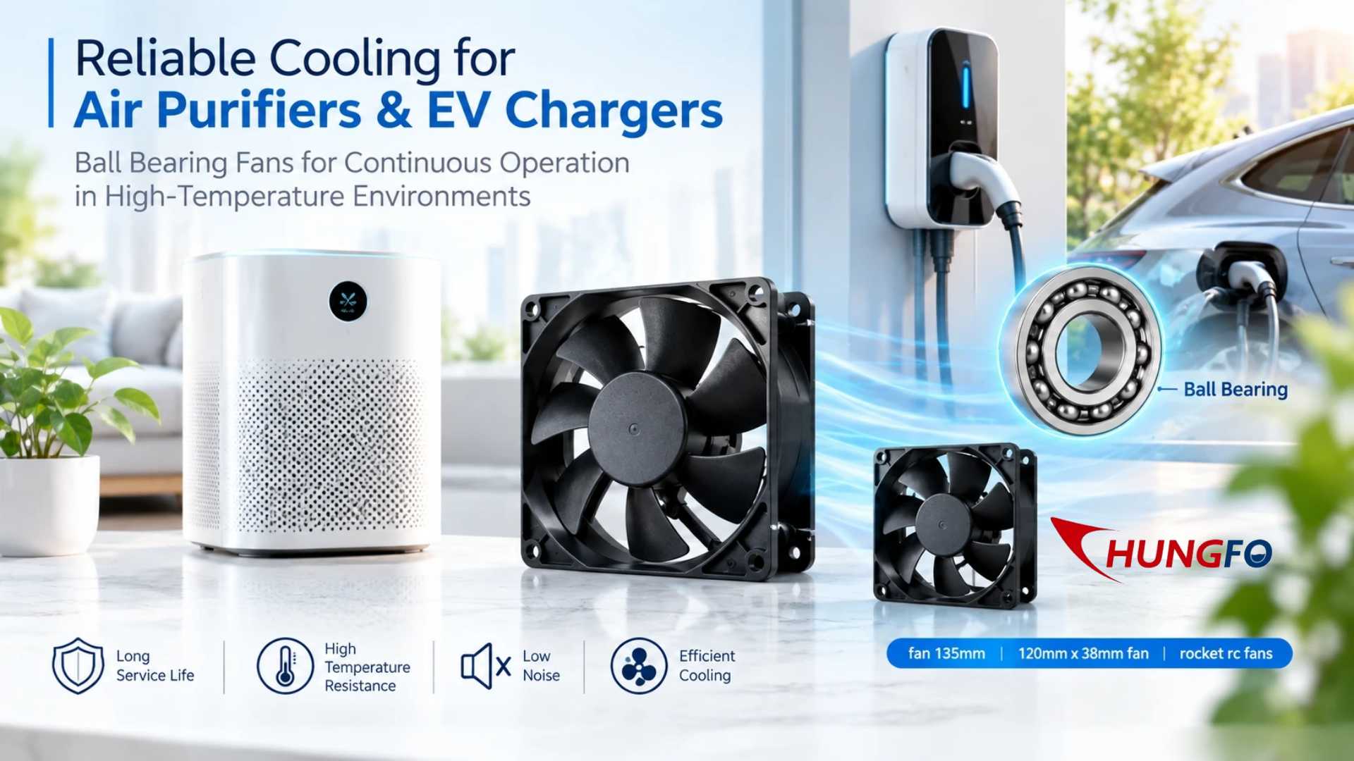 Why Are Ball Bearing Exhaust Fans More Reliable for Continuous Cooling in Air Purifiers and Aroma Diffusers?