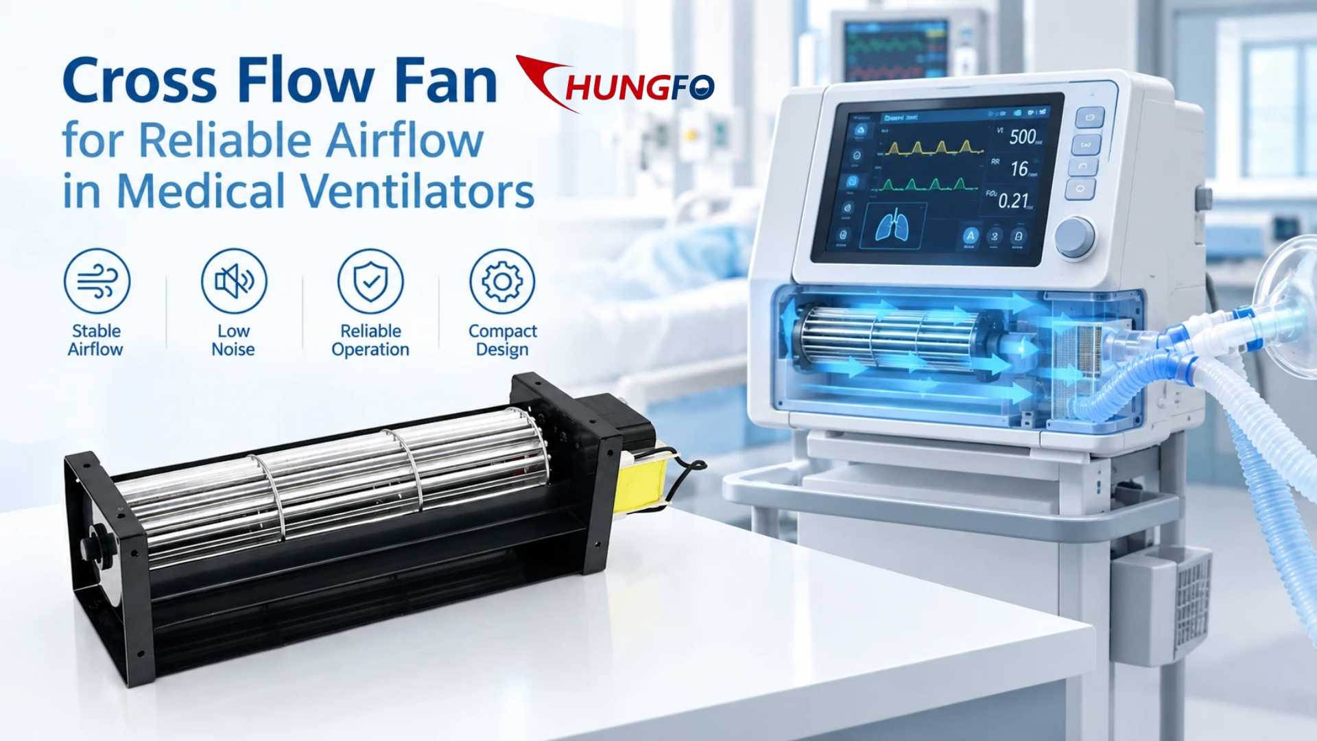 How Does A Cross Flow Cooling Fan Ensure Uniform Airflow In Medical Incubators?