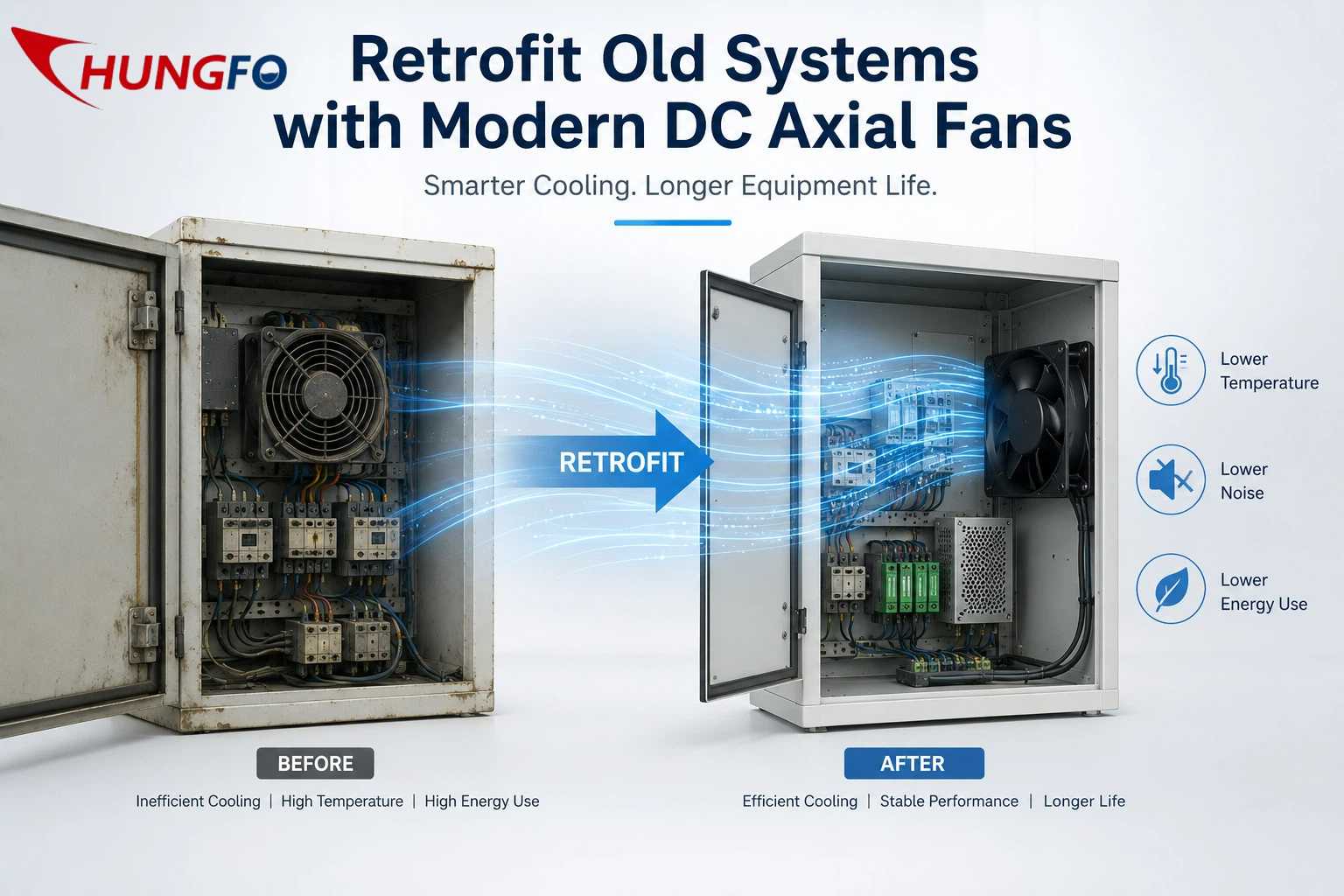 What Engineering Steps Are Needed to Retrofit an Old System with a Modern DC Axial Fan?