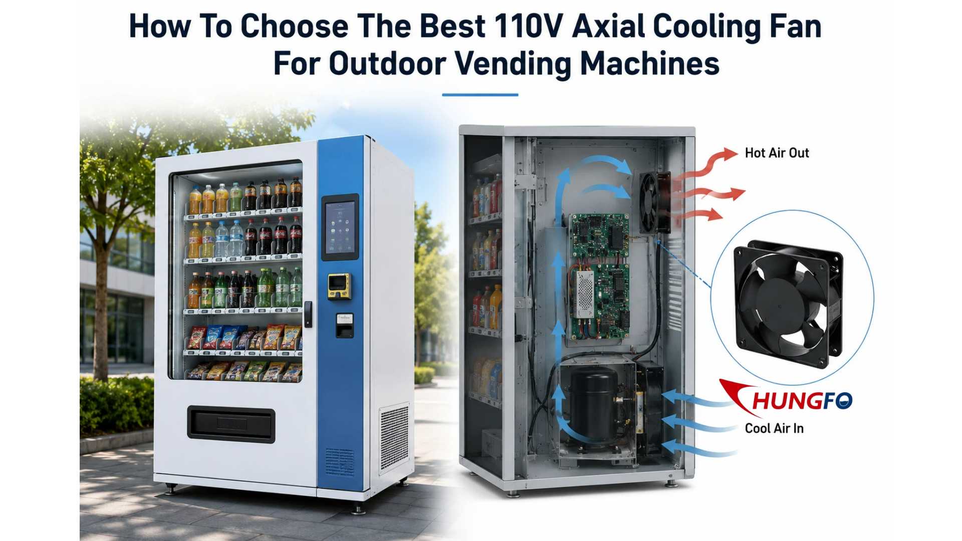 How To Choose The Best 110V Axial Cooling Fan For Outdoor Vending Machines
