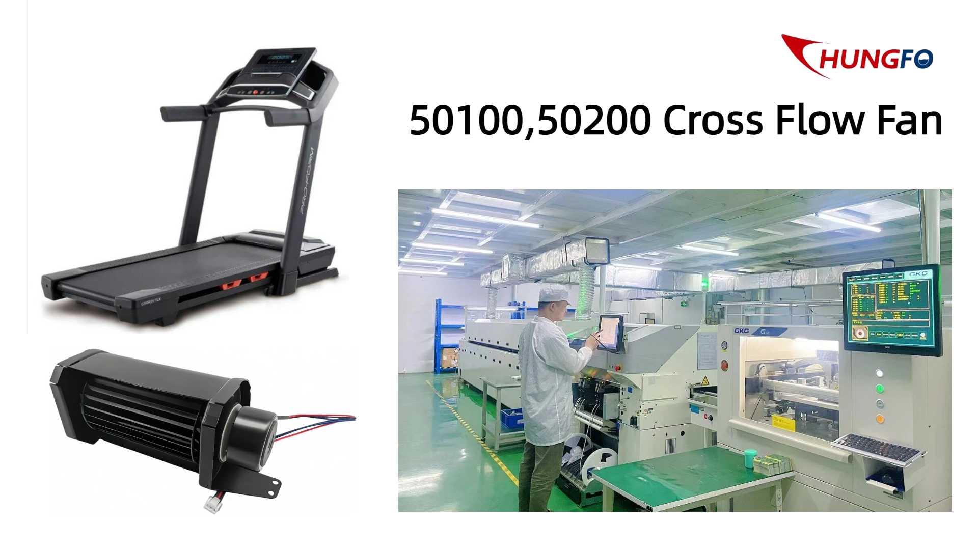 Cooperation Case between China Chungfo Fan and a Well-known Treadmill Manufacturer